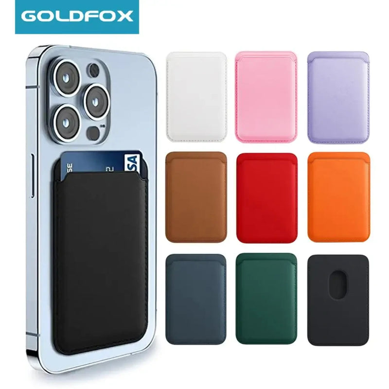 Magnetic Leather Card Holder