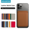 Magnetic Leather Card Holder