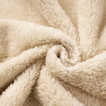 Mens Long Faux Shearling Lined Winter Coat