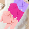 Girls Hooded Sweatshirt Set