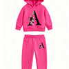 Girls Hooded Sweatshirt Set