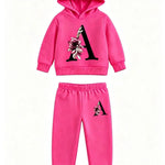 Girls Hooded Sweatshirt Set