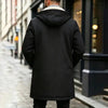 Mens Long Faux Shearling Lined Winter Coat