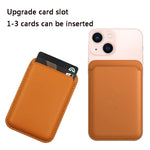 Magnetic Leather Card Holder