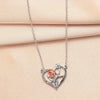 Heart Pendant Necklace Rose Gift Box