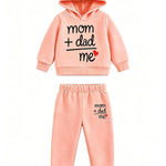 Girls Hooded Sweatshirt Set