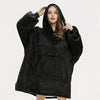 Oversized Reversible Fleece Hoodie Blanket