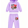 Girls Hooded Sweatshirt Set